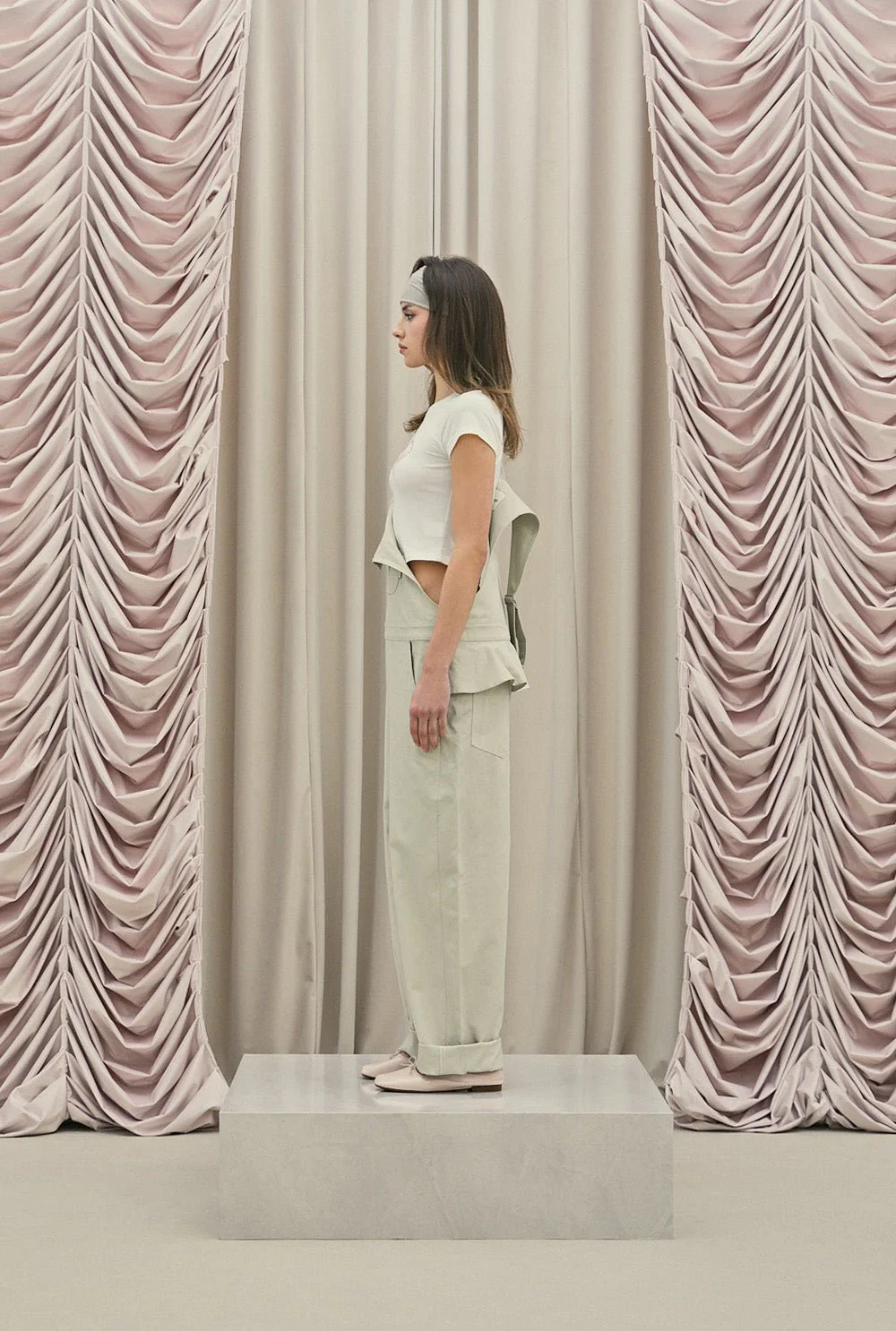 Frill baggy overalls - Image 4