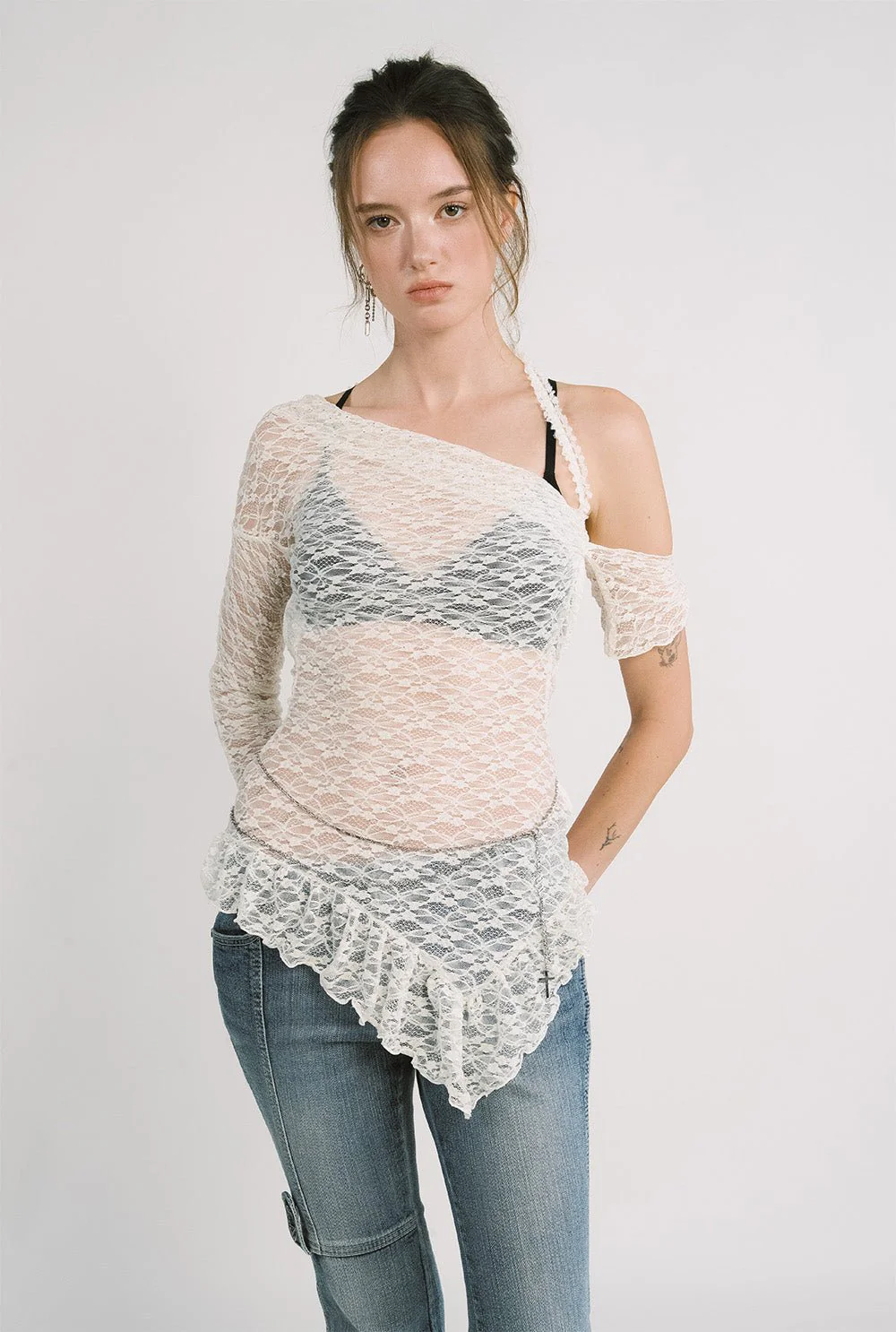 Lace drape top - Image 8